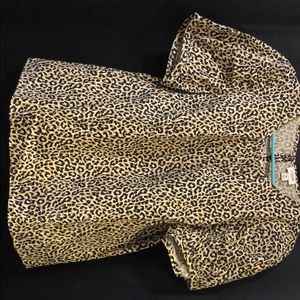 J. Crew Leopard Print Top M